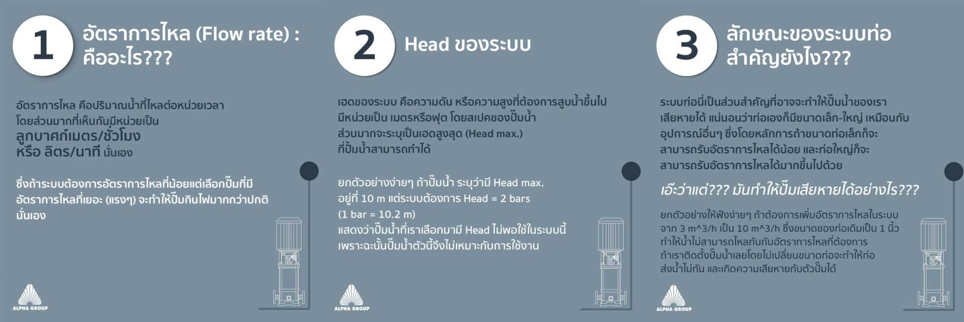หลักการเลือกปั๊มหอยโข่งให้เหมาะกับระบบ: คู่มือพื้นฐานสำหรับวิศวกรโรงงาน | Alpha Group