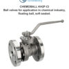 Klinger Schoneberg – Chemoball KH2F-CI