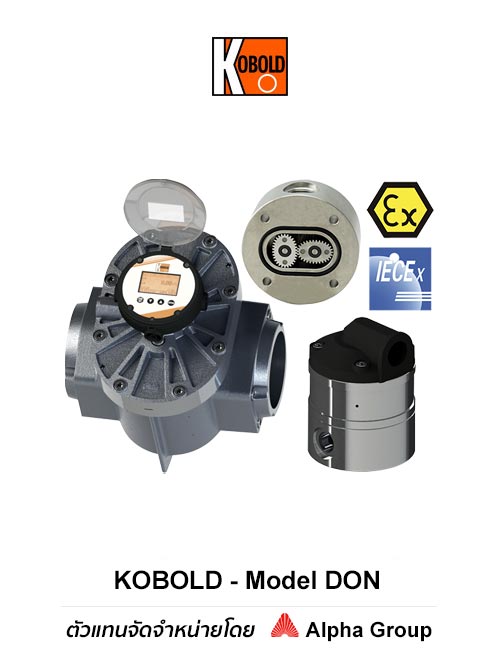 Kobold – Positive Displacement Oval Gear Flow Meter model DON
