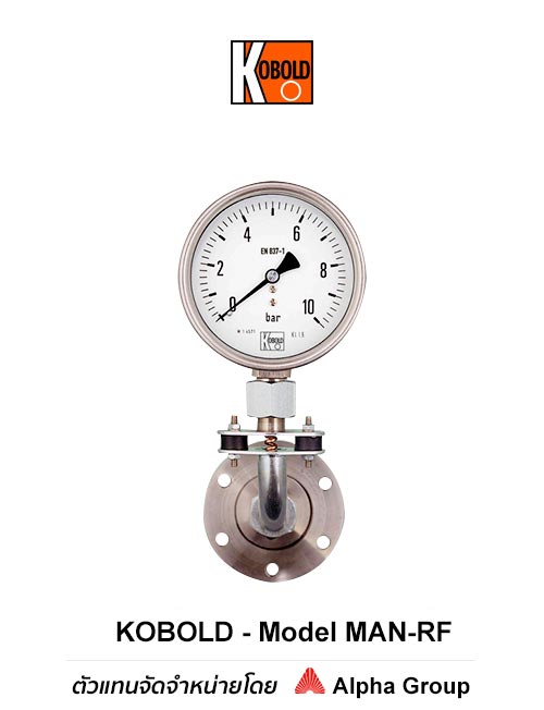 Kobold – Pressure Gauge with Membrane Diaphragm Seal MAN-RF...D