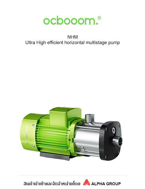 Ocbooom – Ultra High Efficient Horizontal Multistage Pump Model NHM