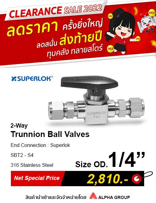 SUPERLOK – Trunnion Ball Valves