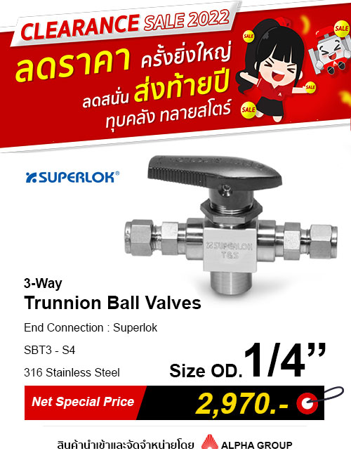 Alternative view of SUPERLOK – Trunnion Ball Valves