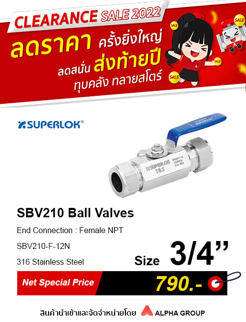 SUPERLOK – Ball Valves SBV210 series
